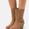 Anna Field Winter Boot - Enkellaarsjes Met Sleehak - Cognac -Anna Field Winkel 0a0e208641da49138277589d1dfc661b