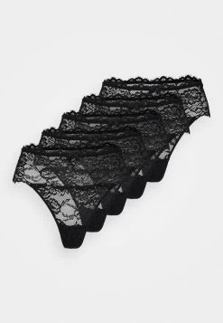 Anna Field 5Pp High Rise Lace Thong - String - Black -Anna Field Winkel 1d7323e8540d4a6dba0ff1fa79eb0047
