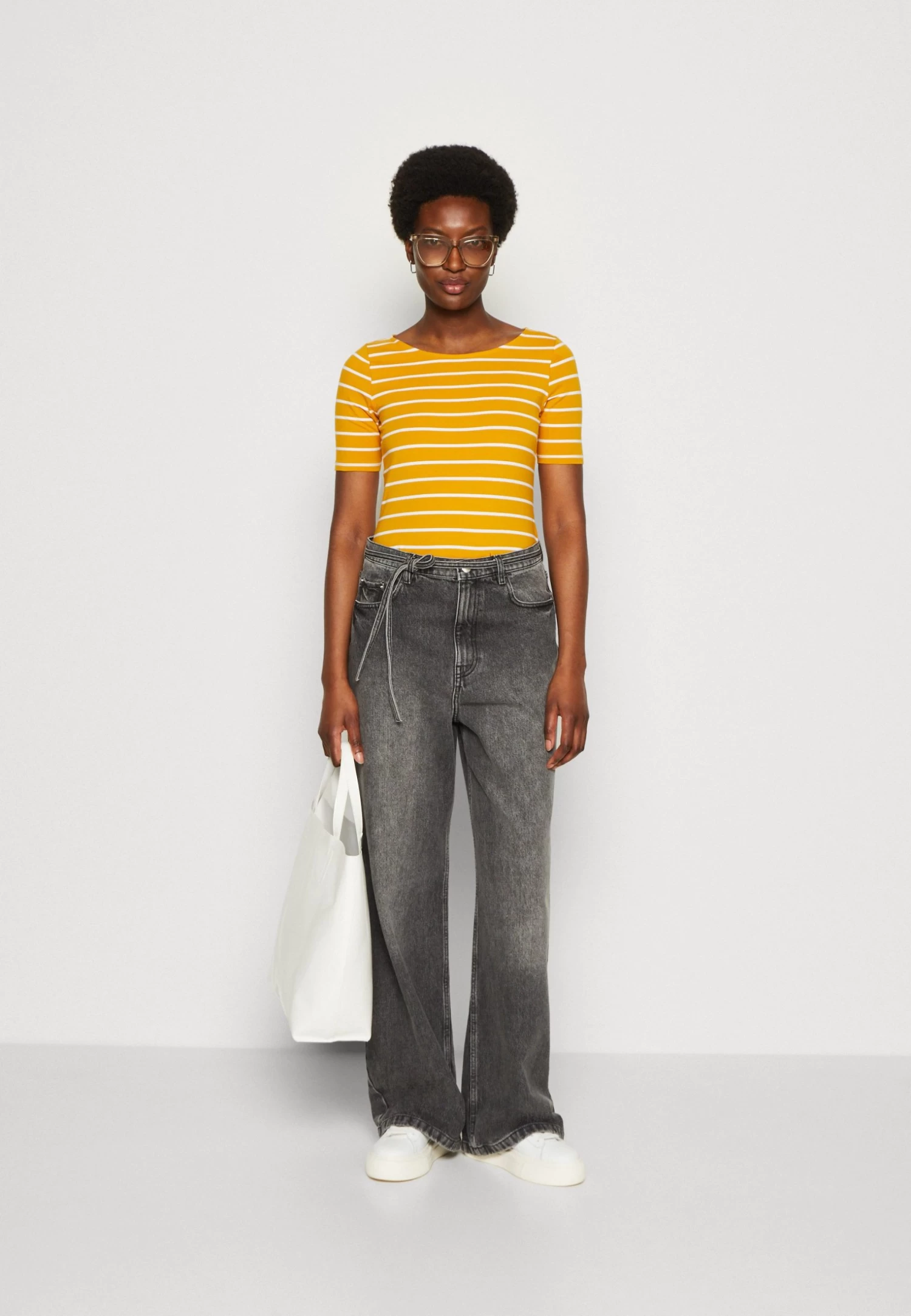 Anna Field T-Shirt Print - Dark Yellow/White 3 Anna Field T-Shirt Print - Dark Yellow/White