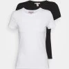 Anna Field 2 Pack - T-Shirt Basic - White/Black -Anna Field Winkel 43c6ecf930ec4d3bbf6741626656699c