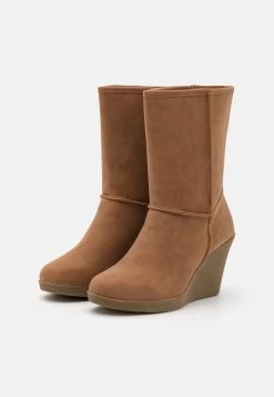 Anna Field Winter Boot - Enkellaarsjes Met Sleehak - Cognac -Anna Field Winkel 64d45de883534e7f974d195c7e051ad9