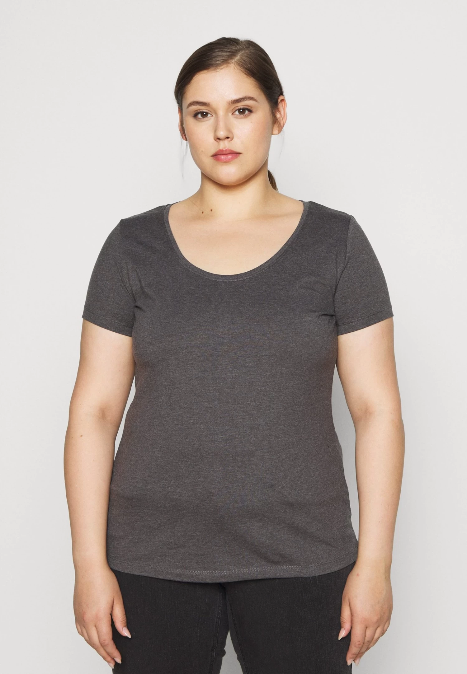 3Er Pack- T-Shirt Basic - White/Black/Dark Grey 5 3Er Pack- T-Shirt Basic - White/Black/Dark Grey - Afbeelding 3