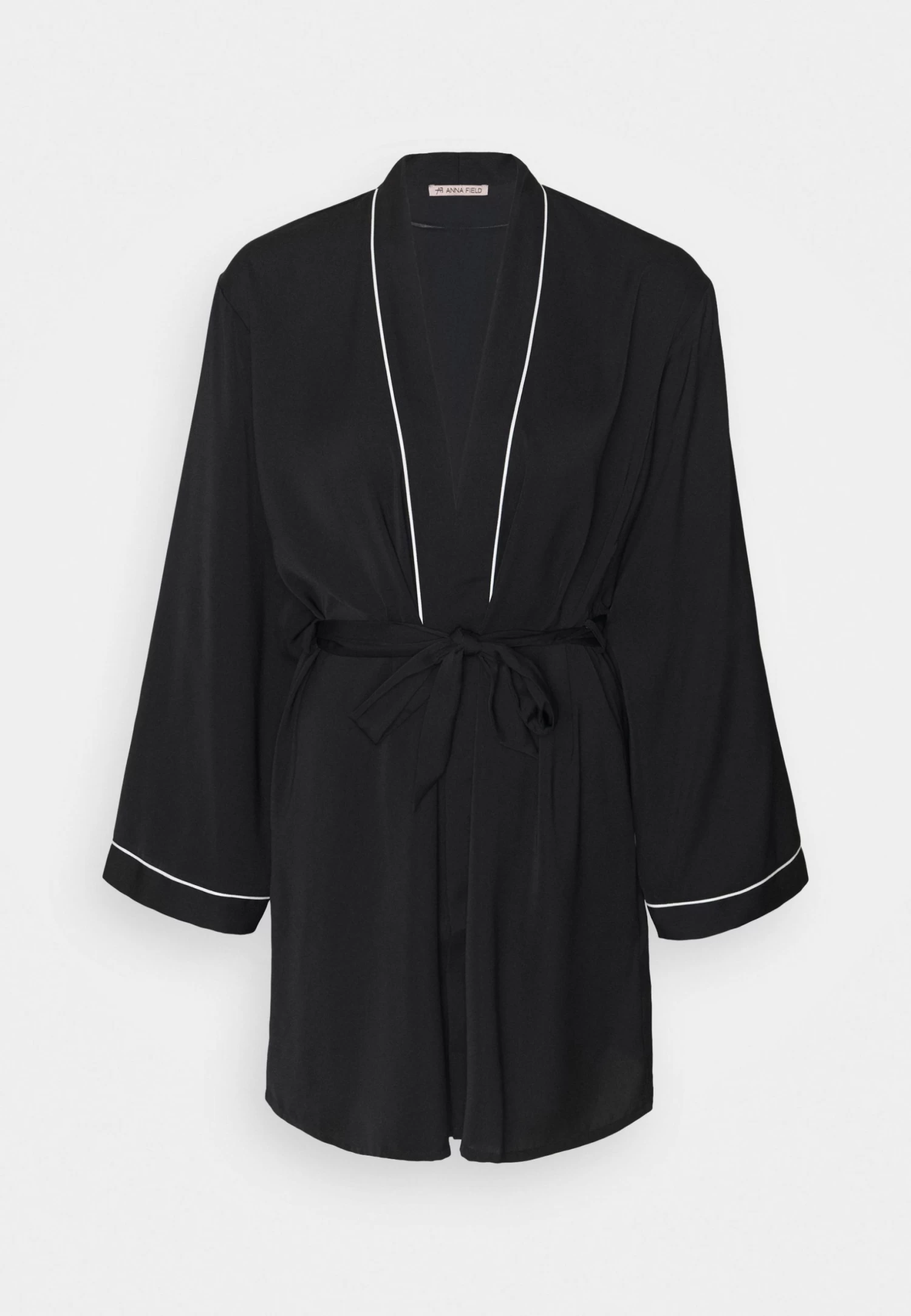 Anna Field Amanda Satin Dressing Gown - Badjas - Black 7 Anna Field Amanda Satin Dressing Gown - Badjas - Black - Afbeelding 5