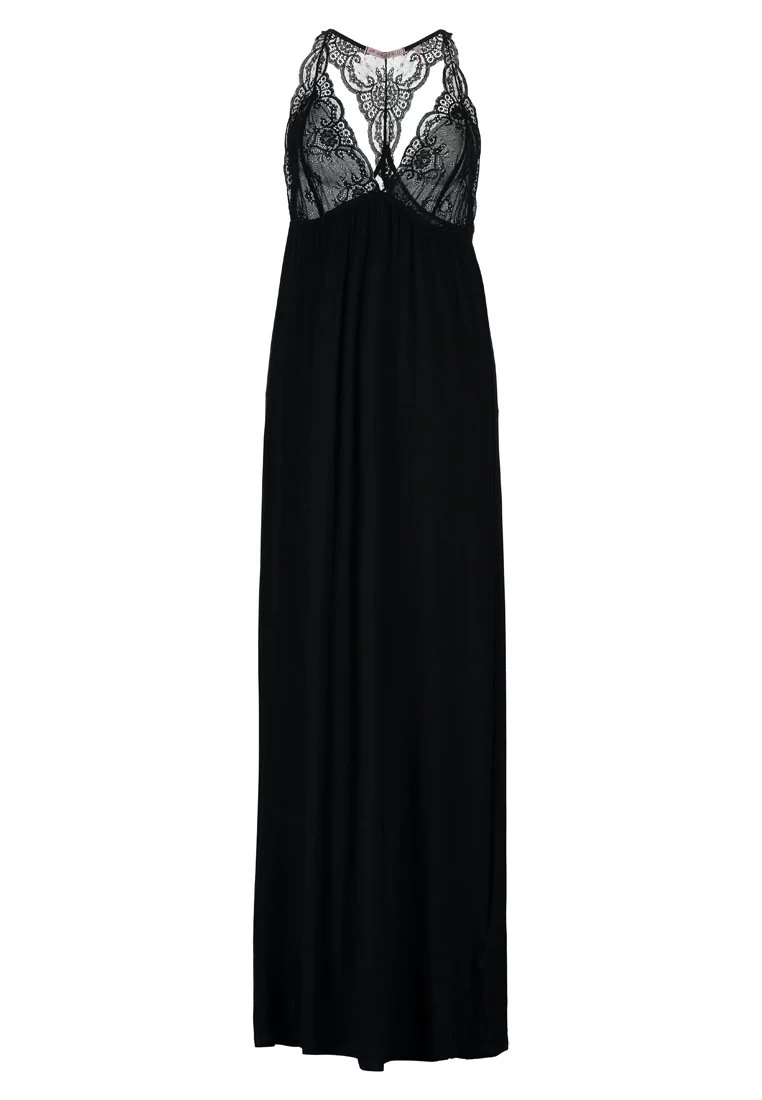 Anna Field Anna Long Viscose Dress- Nachtjapon - Black 6 Anna Field Anna Long Viscose Dress- Nachtjapon - Black - Afbeelding 4