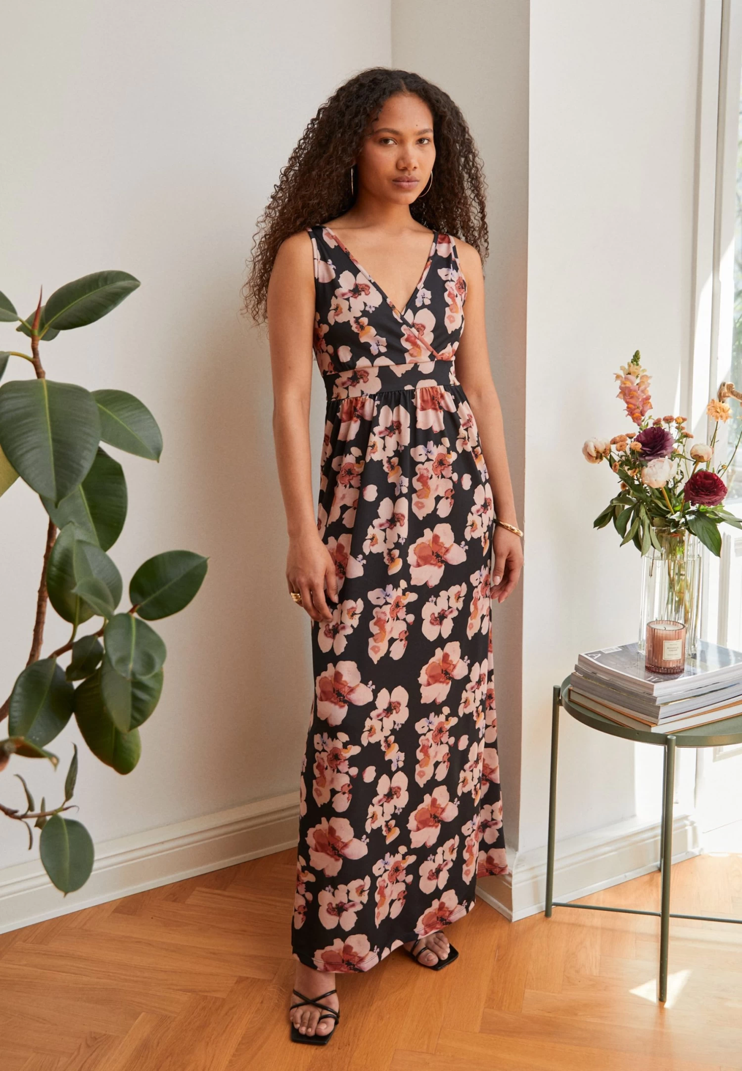 Anna Field Maxi-Jurk - Black/Pink/Multicoloured 4 Anna Field Maxi-Jurk - Black/Pink/Multicoloured - Afbeelding 2