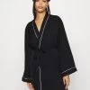 Anna Field Amanda Satin Dressing Gown - Badjas - Black -Anna Field Winkel c8514e45c9704a56b441d86f6c913dc1