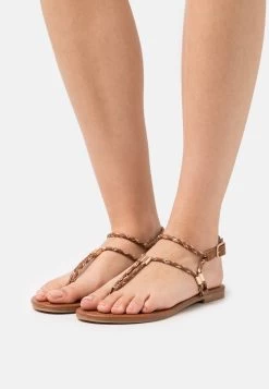 Anna Field Teensandalen - Cognac/Gold