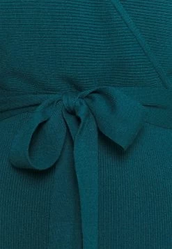 Anna Field Wrap V Ausschnitt Mini Strickkleid Mit Gürtel - Etui-Jurk - Deep Teal -Anna Field Winkel ce53a6620ca046b6a27233a971b7b11b